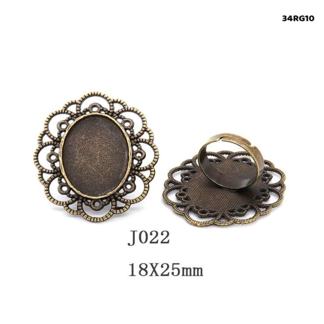 Vintage Ring Adjustable 18x25MM