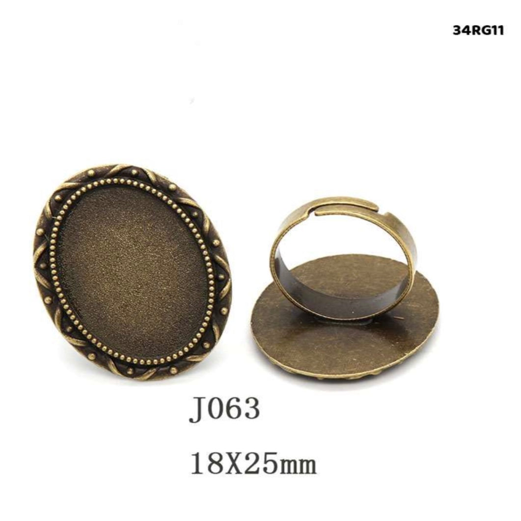 Vintage Ring Adjustable 18x25MM