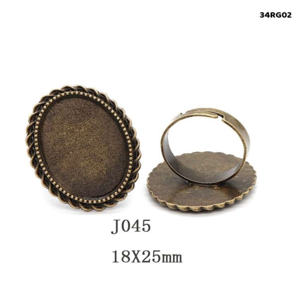 Vintage Ring Adjustable 18x25MM
