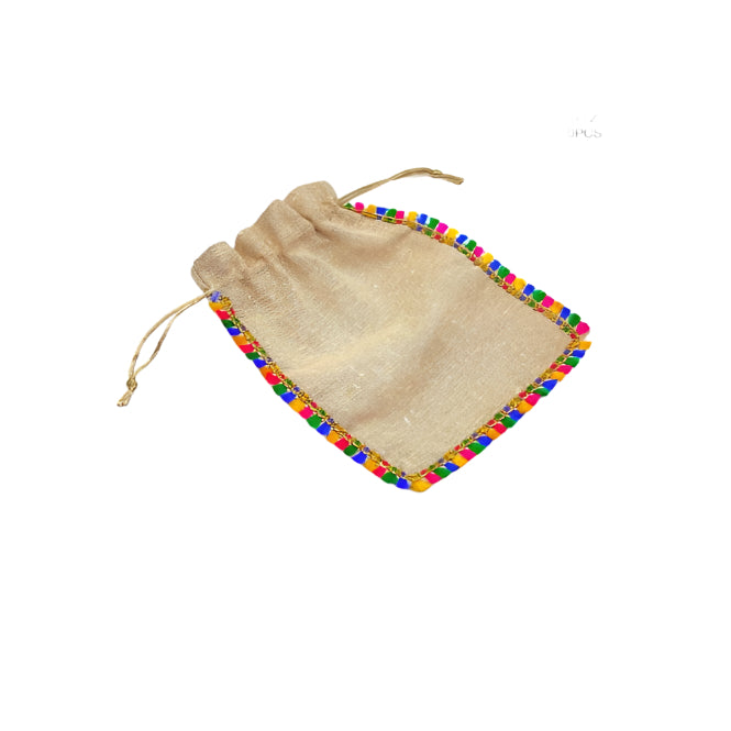 Jute Bag With Lace