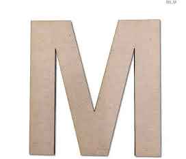 MDF Letter Cutout 6 inch (A-M)