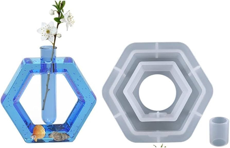 Hexagon Planter Mould with Tube
