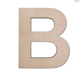 MDF Letter Cutout 6 inch (A-M)