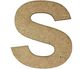 MDF Letter Cutout 6 inch (N to Z)