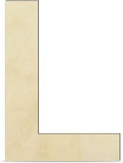 MDF Letter Cutout 6 inch (A-M)