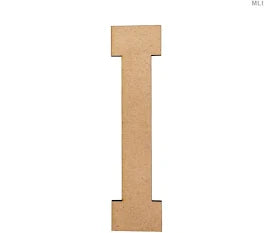 MDF Letter Cutout 6 inch (A-M)