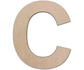 MDF Letter Cutout 6 inch (A-M)