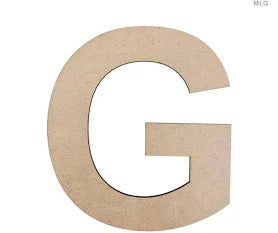 MDF Letter Cutout 6 inch (A-M)