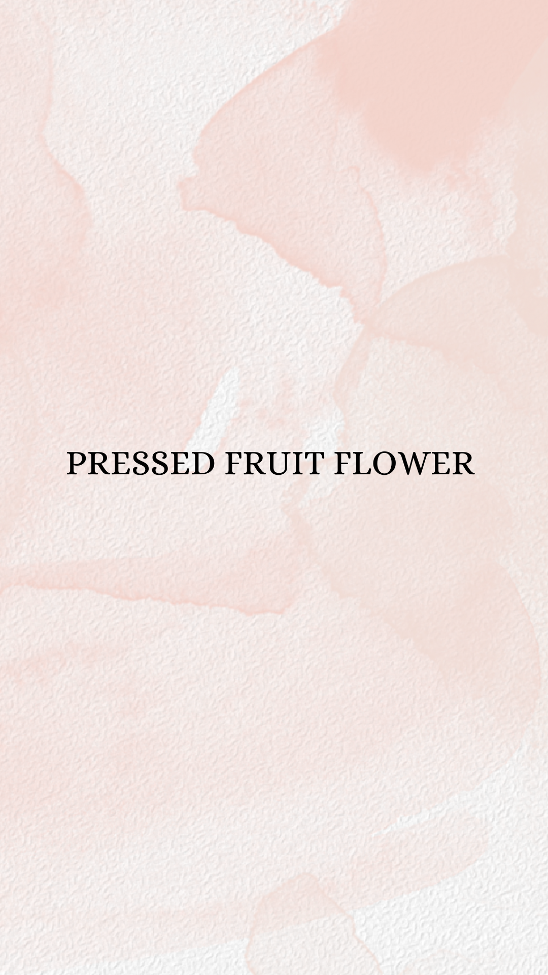 Pressed Fruit Flower
