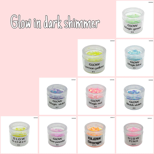 Glow in Dark Shimmer Glitter