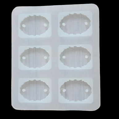 6 Cavity Oval Agate Rakhi Mould
