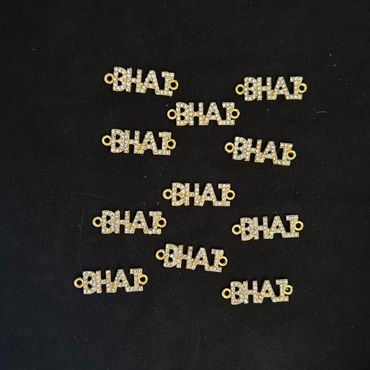 Diamond Studded Charm BHAI