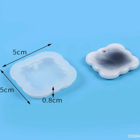 Curve Square Border Keychain Mould