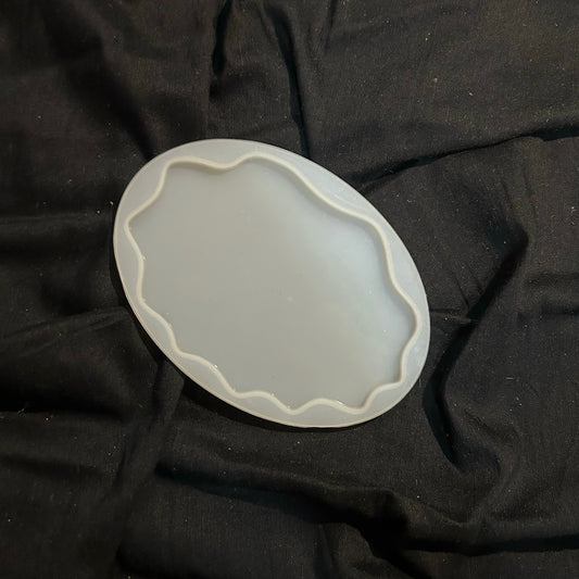 4 inch Oval Agate Coaster Mould