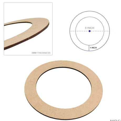MDF Ring 5*5 inch