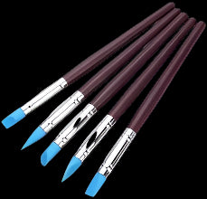 Blue Silicon Brush Set