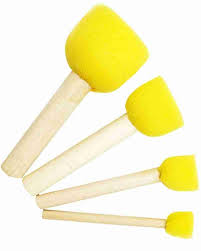 4pcs Yellow Sponge