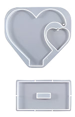 Side Heart with Stand Mould  9 inch