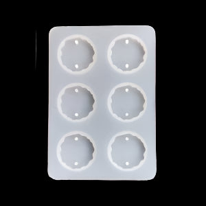 6 Cavity Round Agate Rakhi Mould